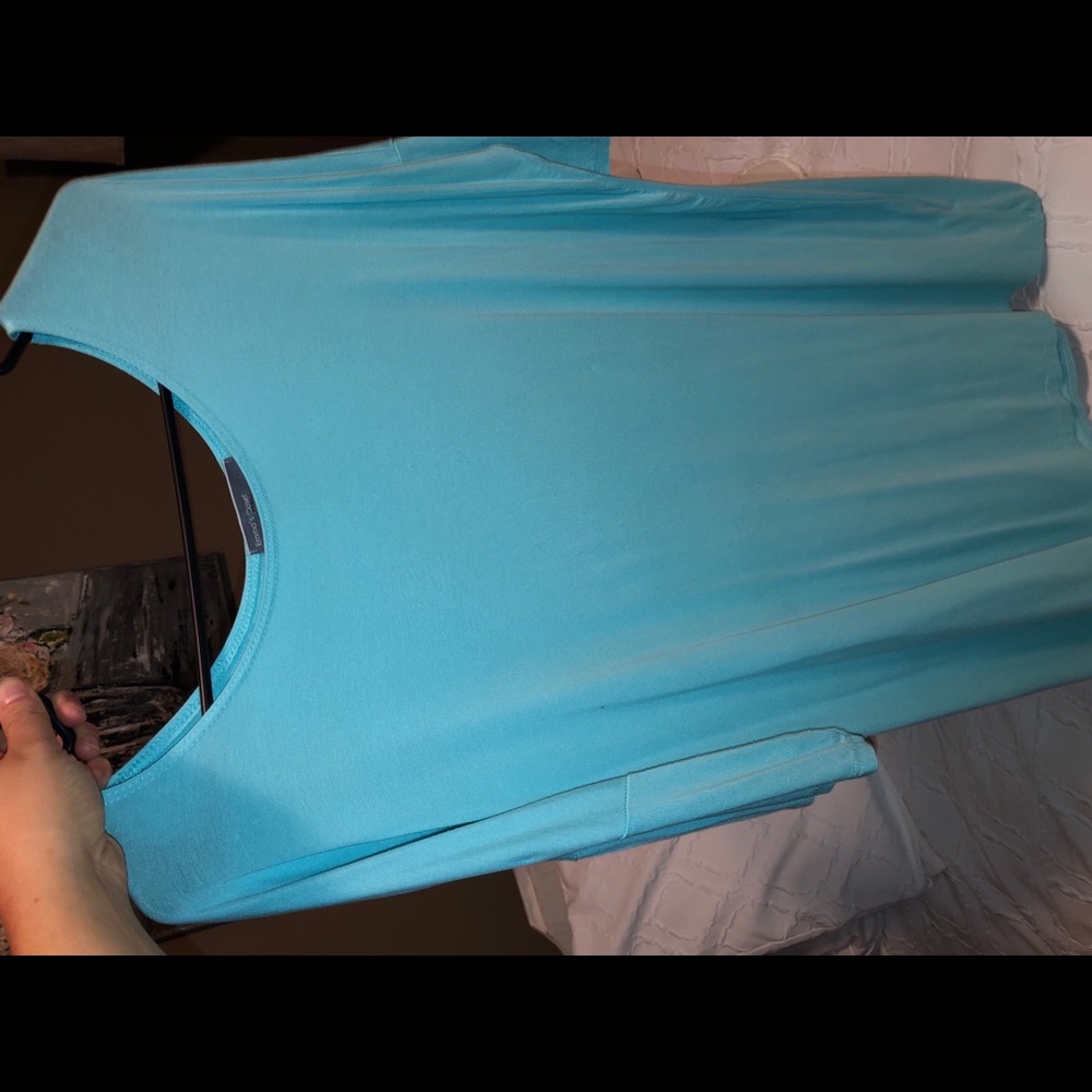 Tunic top light teal